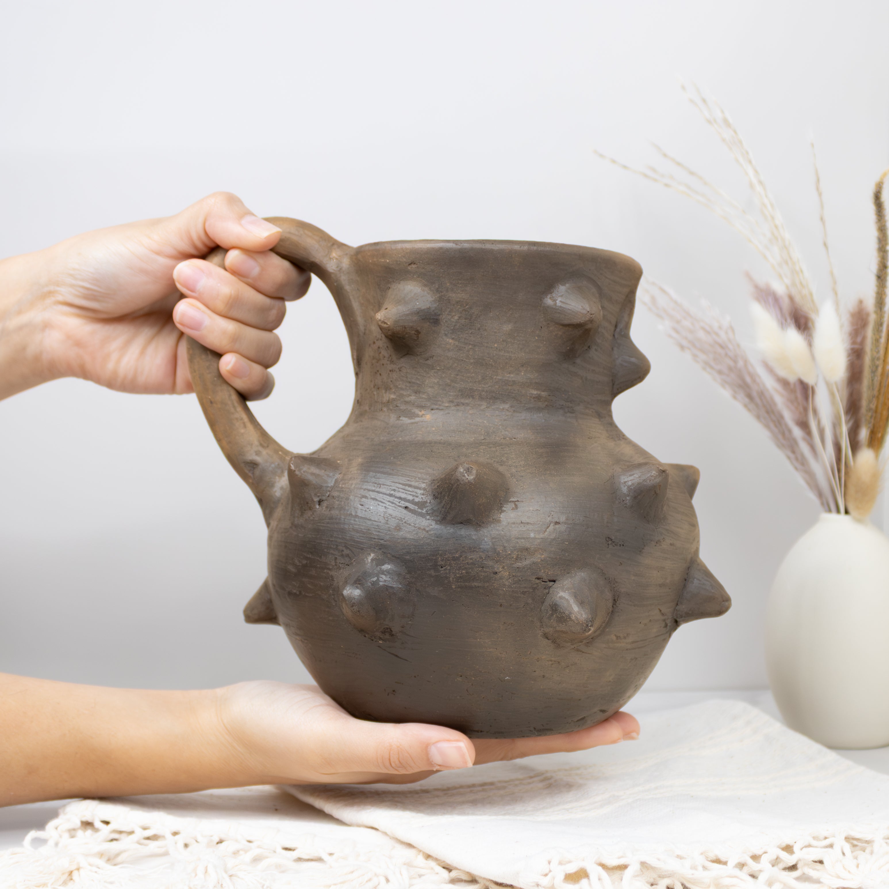 Atzompa Spike Clay Pitcher