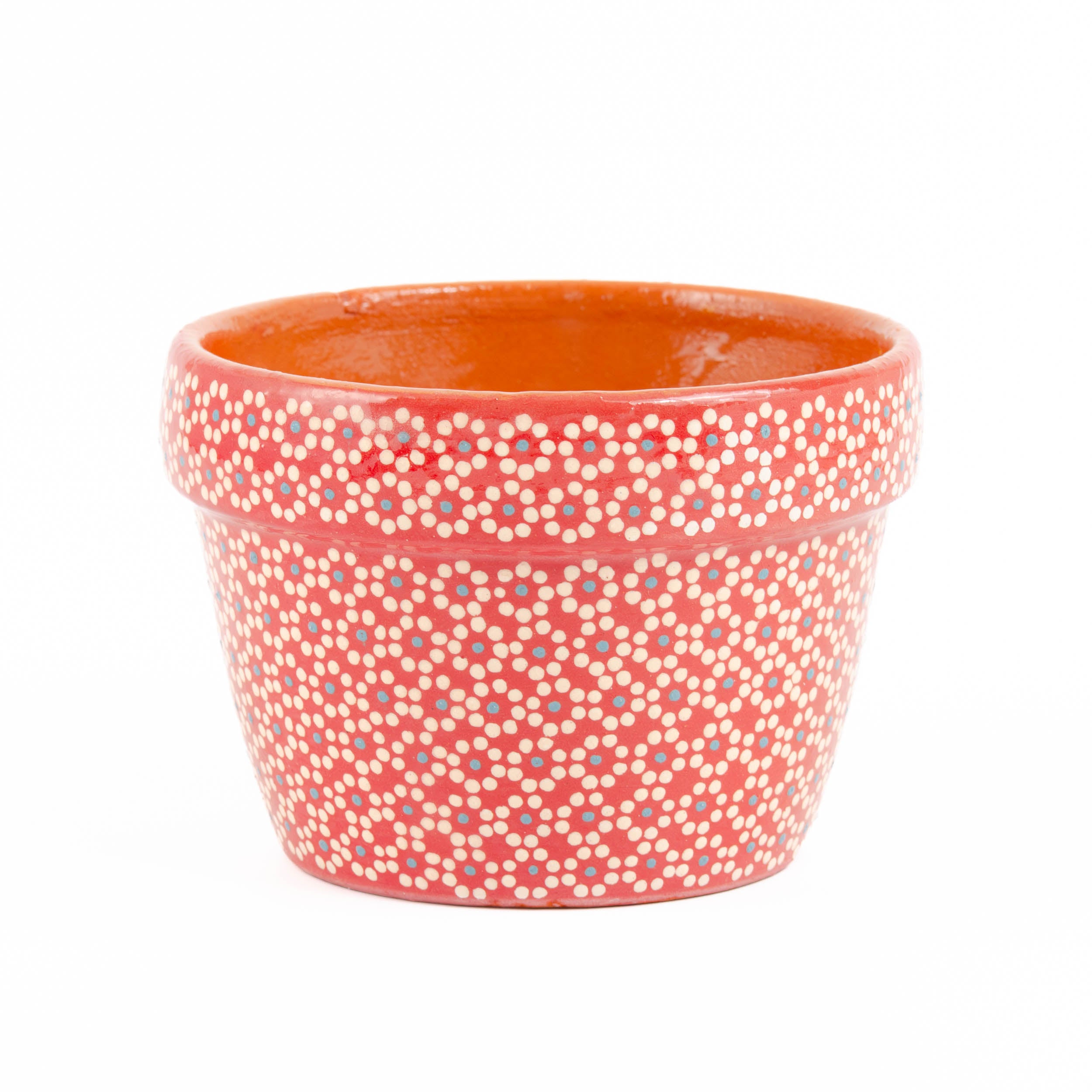 Capula Hand-Painted 4" Clay Planter