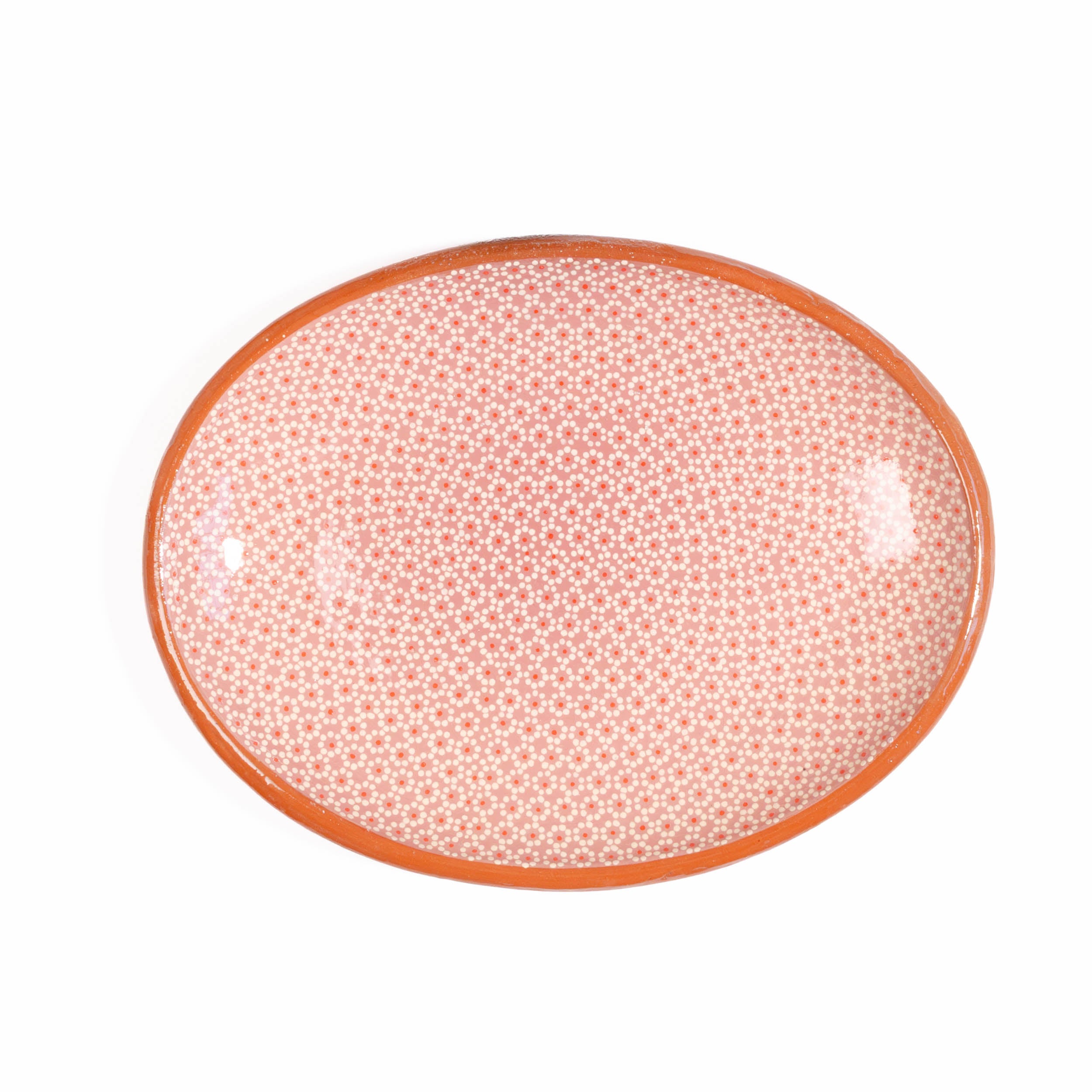 Capula Hand-Painted Clay Serving Platter