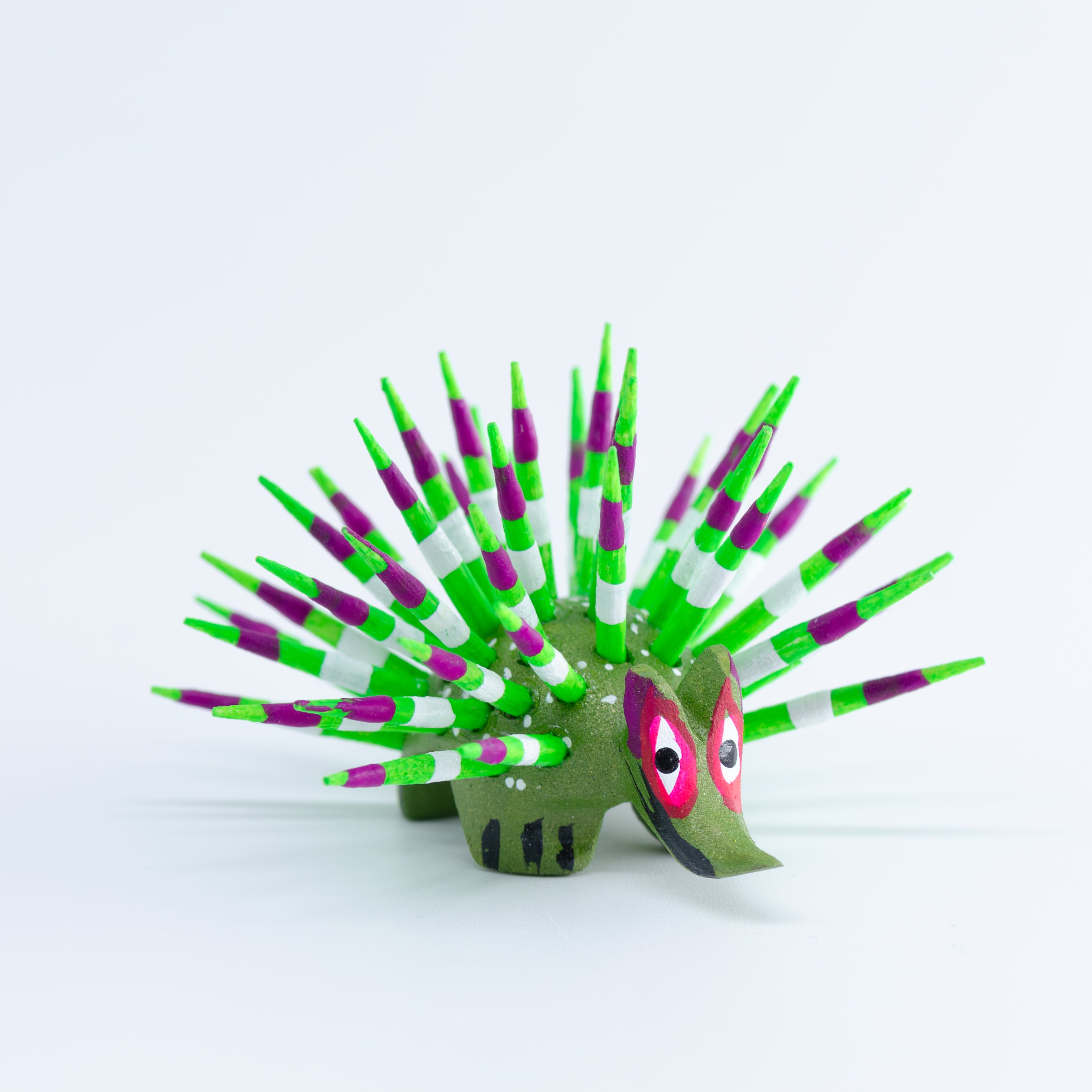 Hand Painted Porcupine Wooden Figurine Alebrije