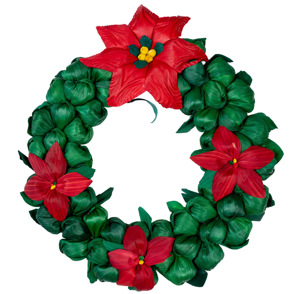 Nochebuena Cornhusk Christmas Wreaths