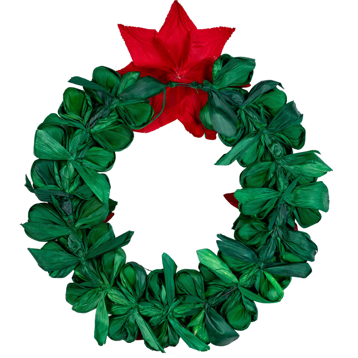 Nochebuena Cornhusk Christmas Wreaths