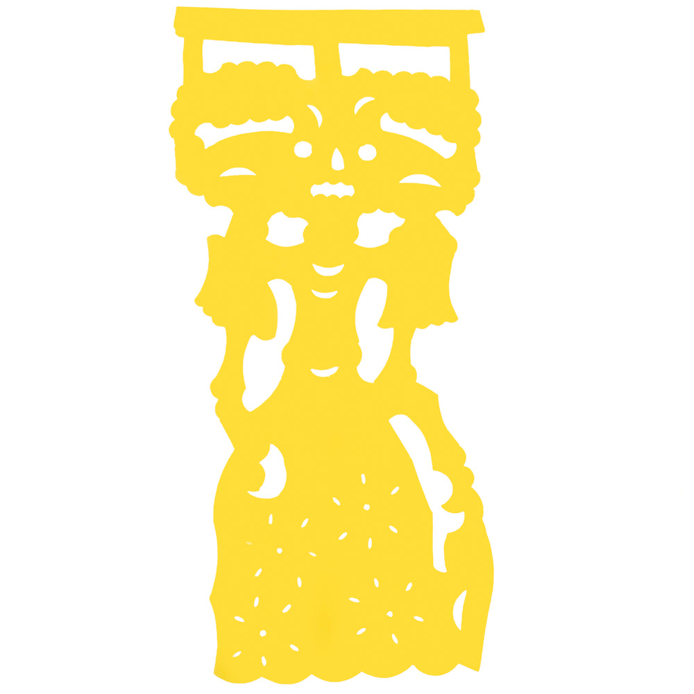 Colorful La Catrina Papel Picado Banner