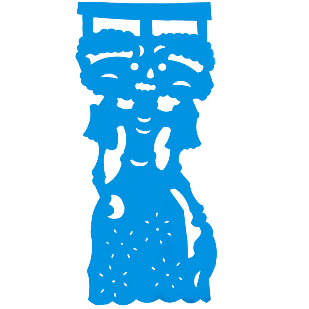 Colorful La Catrina Papel Picado Banner