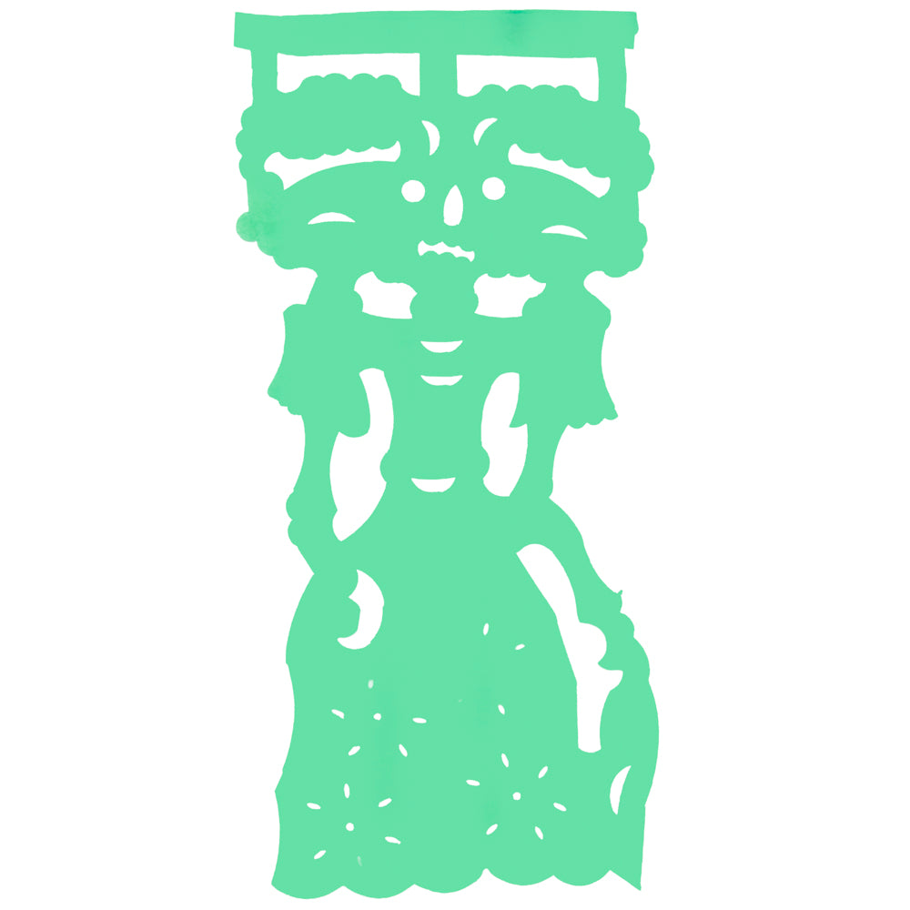 Colorful La Catrina Papel Picado Banner