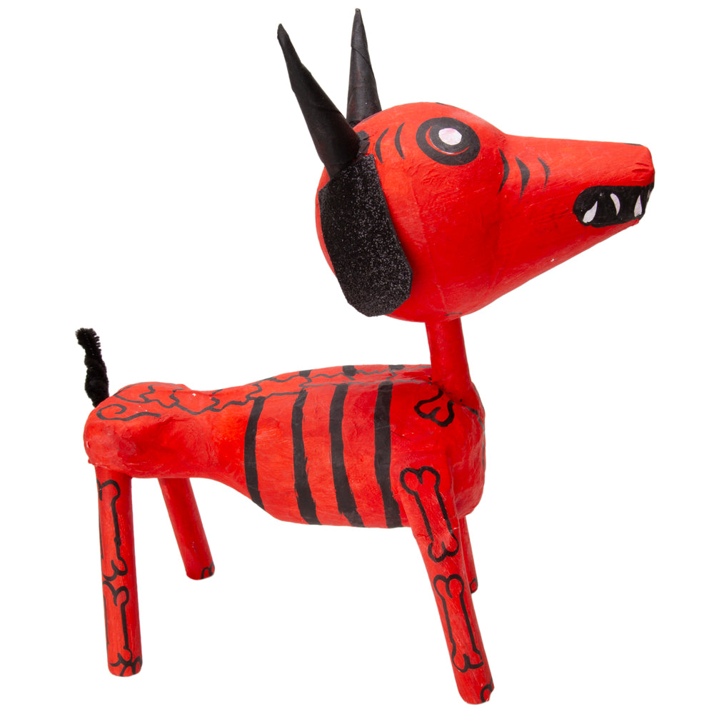 Perrito Diablito 12" Papier Mache Skeleton