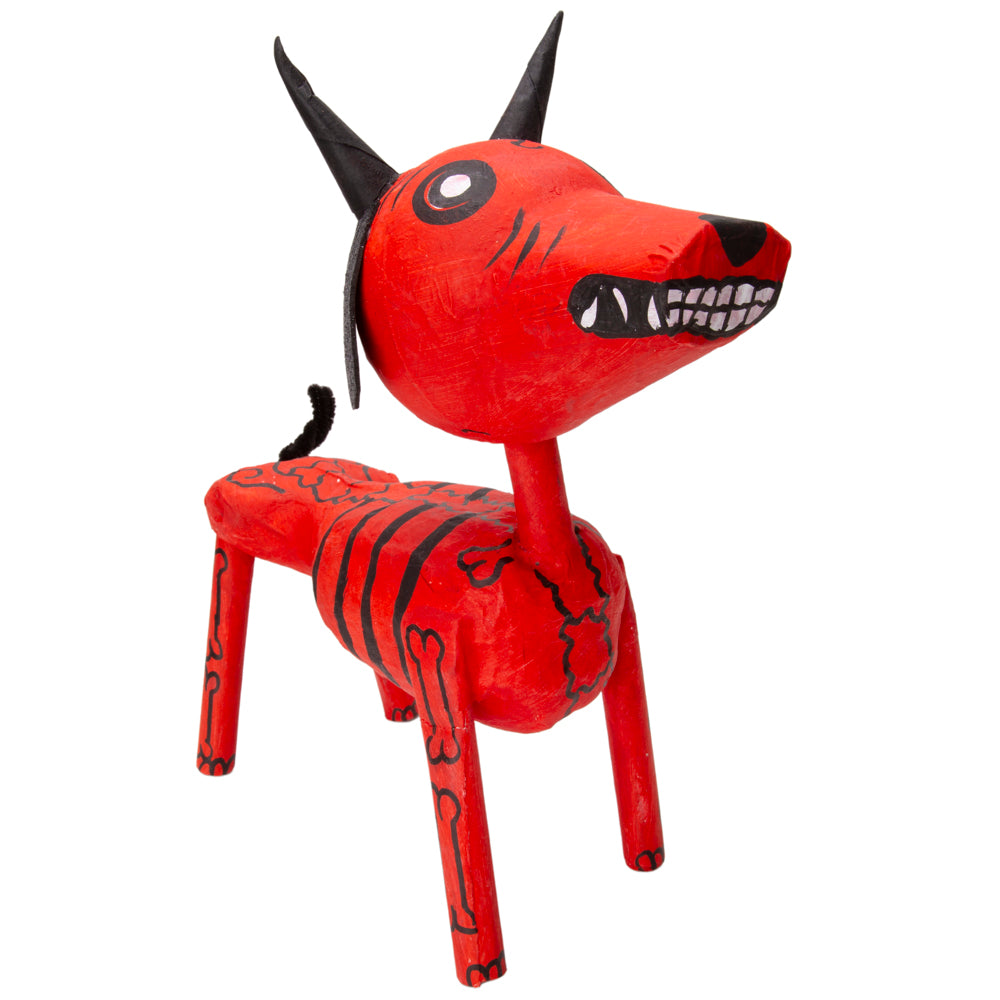 Perrito Diablito 12" Papier Mache Skeleton