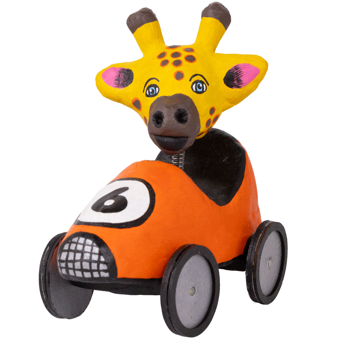 Papier-Mâché Cartonería Racers Wild Animals Sculptures