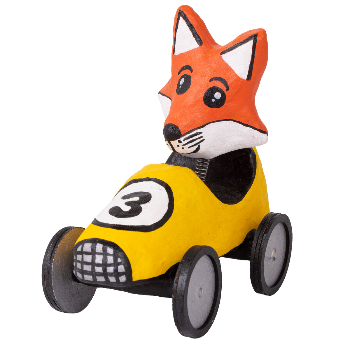 Papier-Mâché Cartonería Racers Wild Animals Sculptures