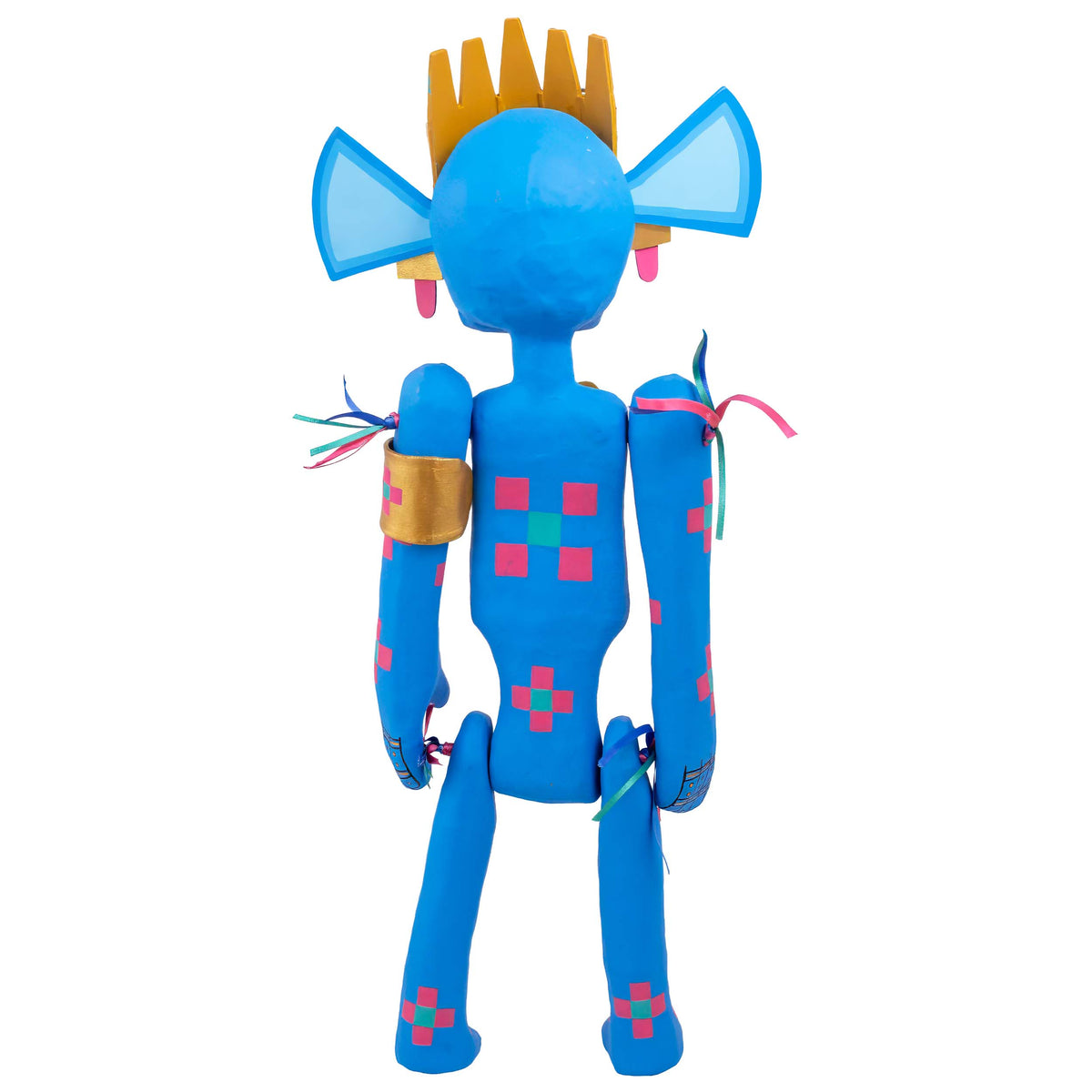 Papier-Mâché Tláloc Sculpture