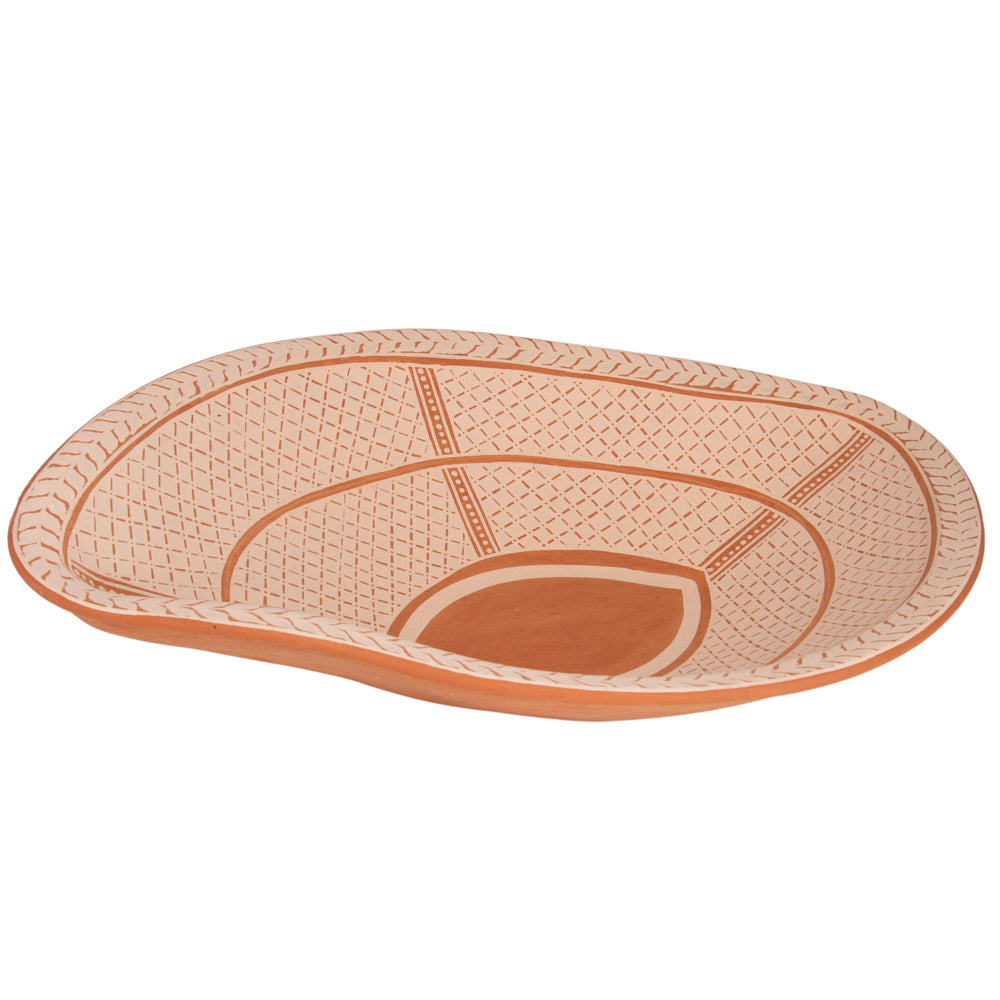 Patamban Almond-Shape Clay Bowl