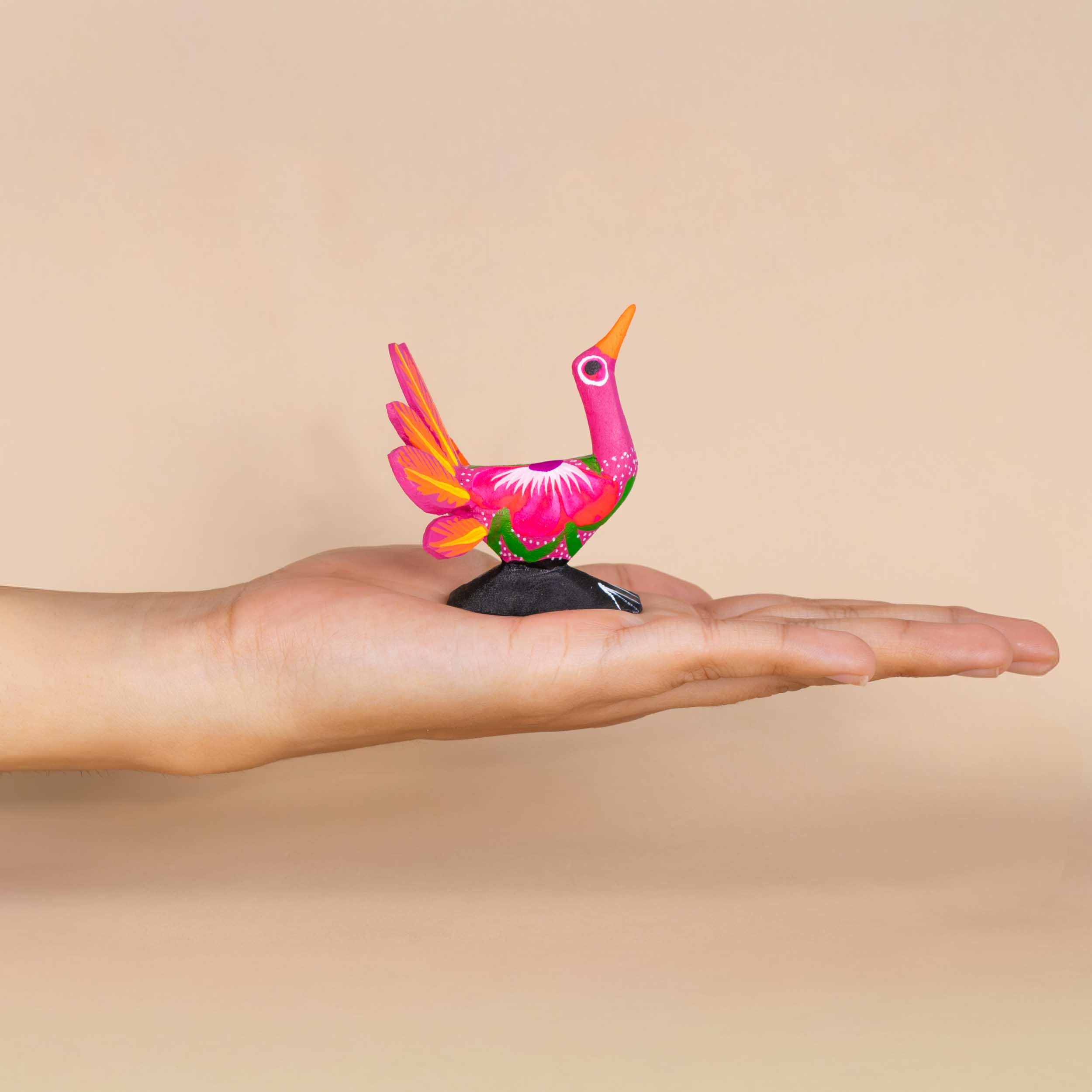 Hand Painted Turkey Bird Wooden Figurine