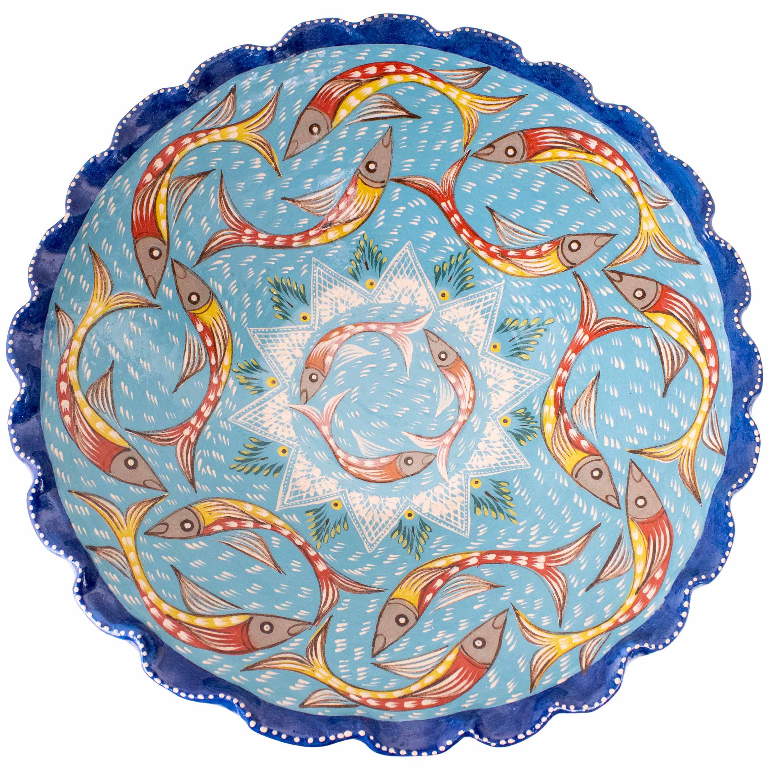 Peces de Capula Twisting Rim Medium Fruit Bowl