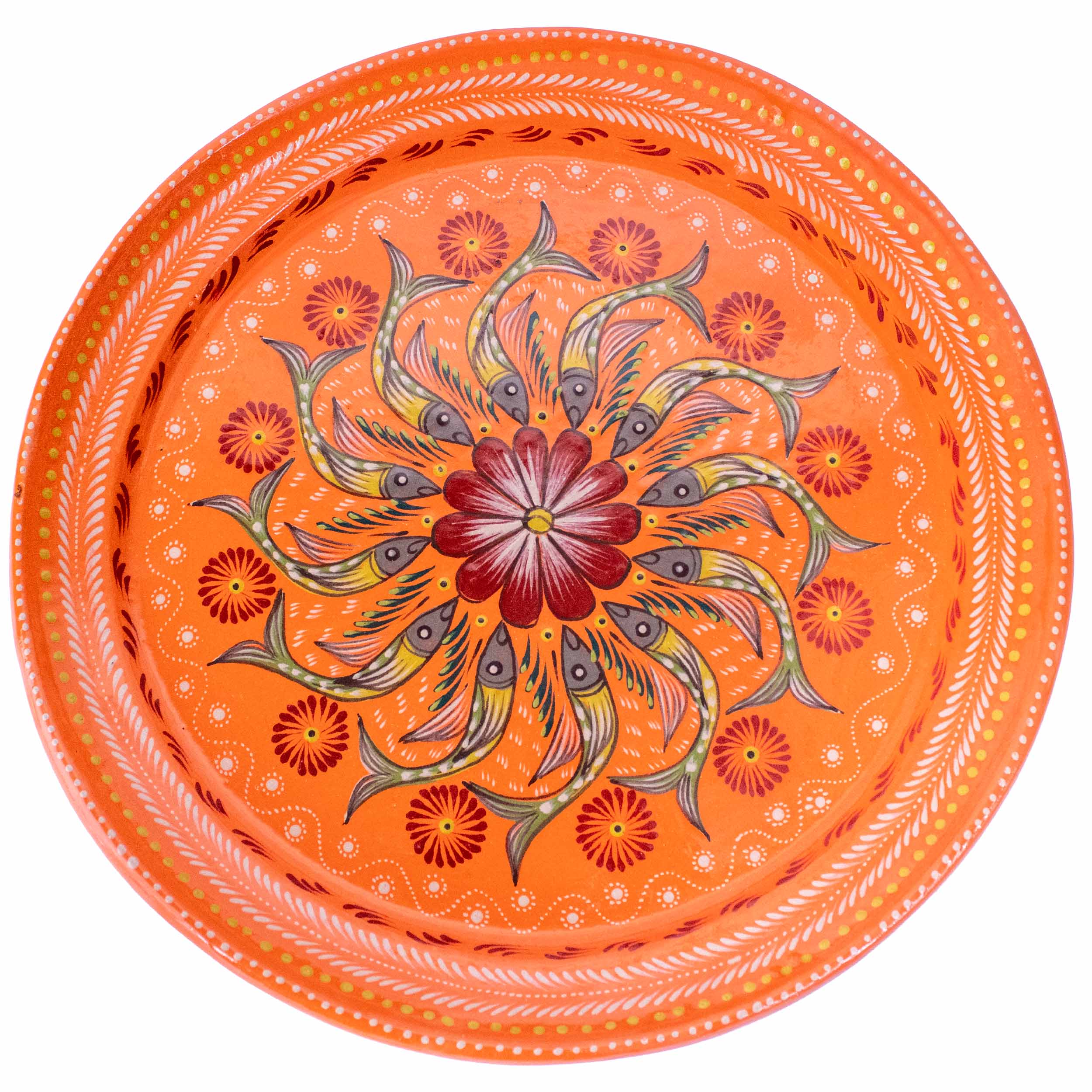 Peces de Capula Medium Serving Platter with Mandala