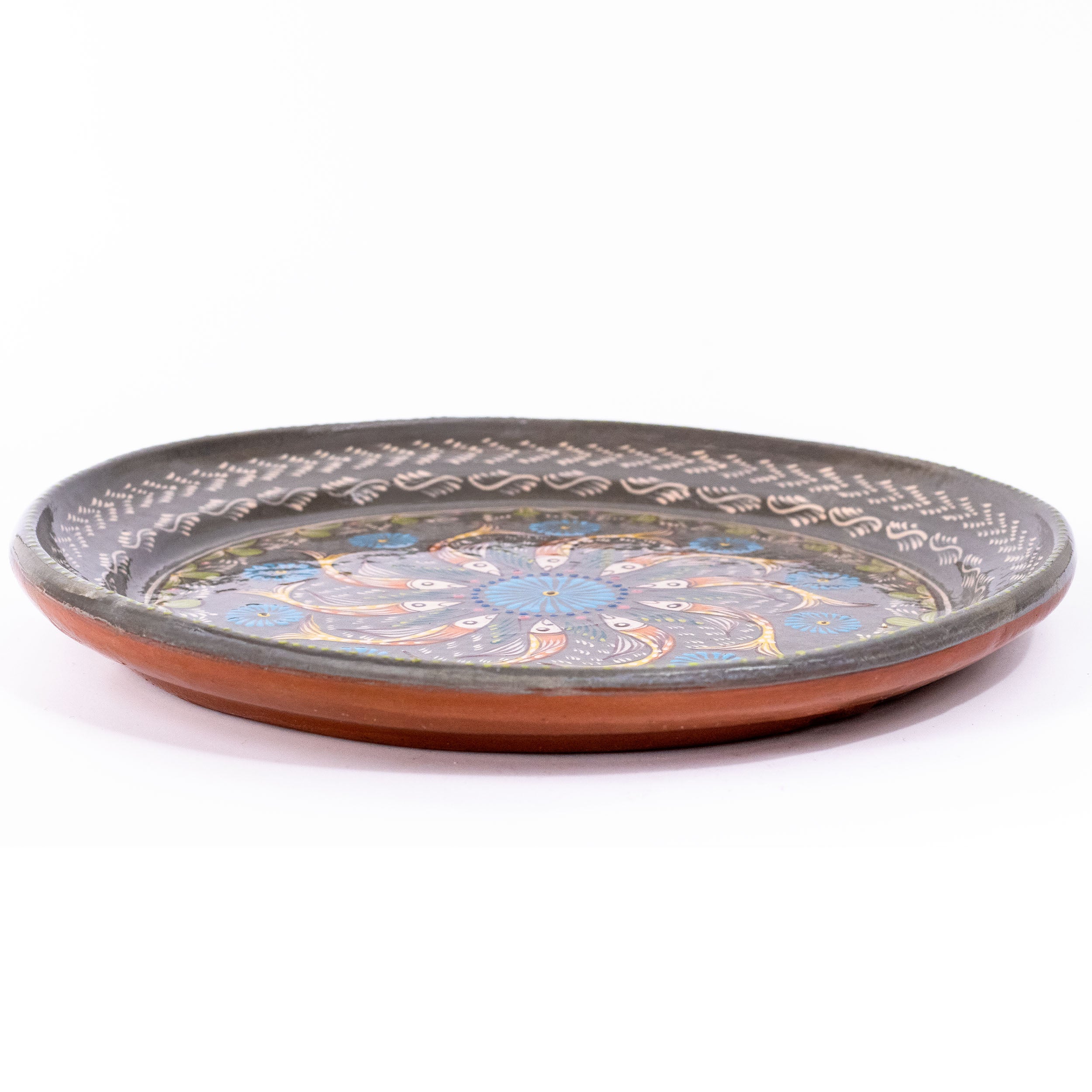 Peces de Capula Medium Serving Platter with Mandala