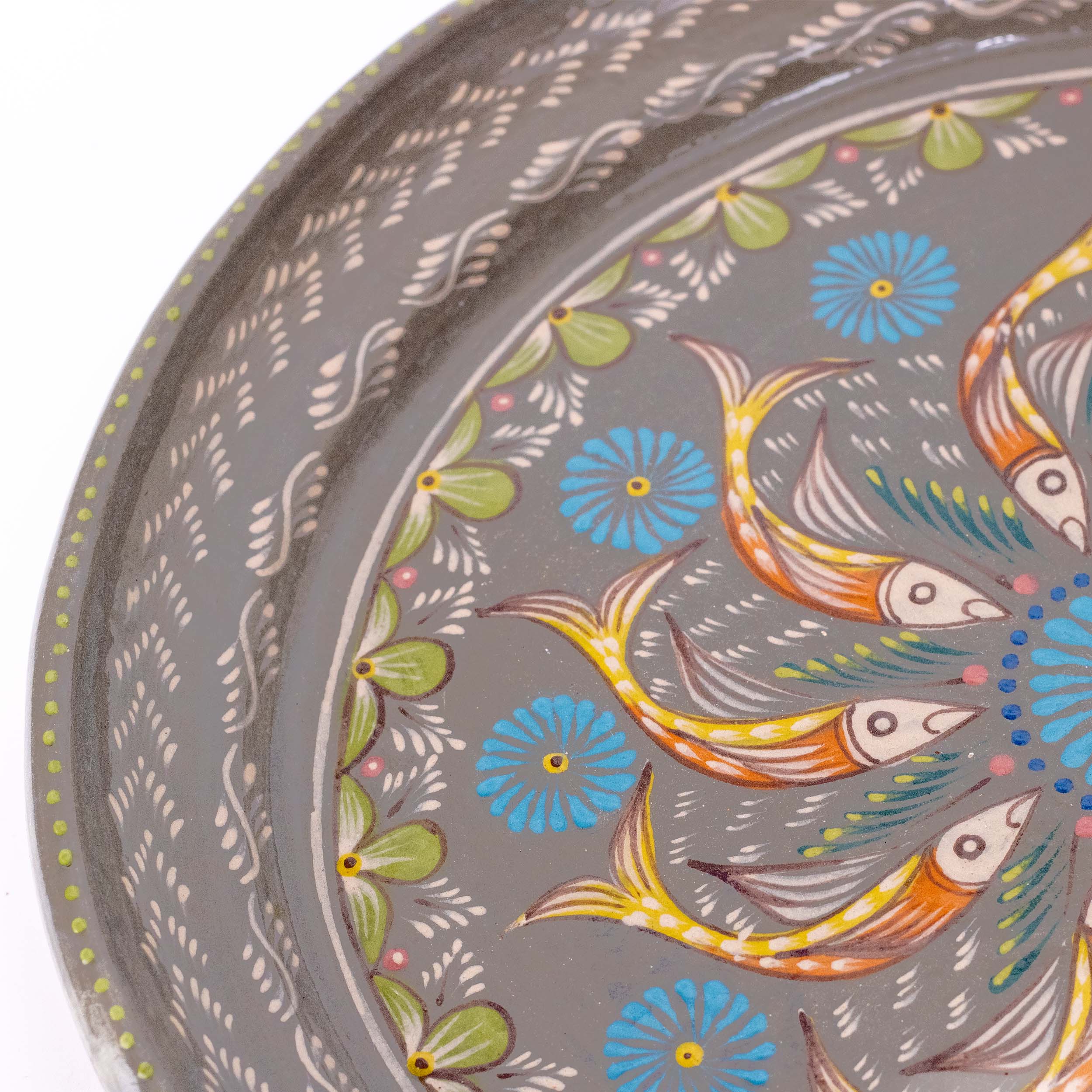 Peces de Capula Medium Serving Platter with Mandala