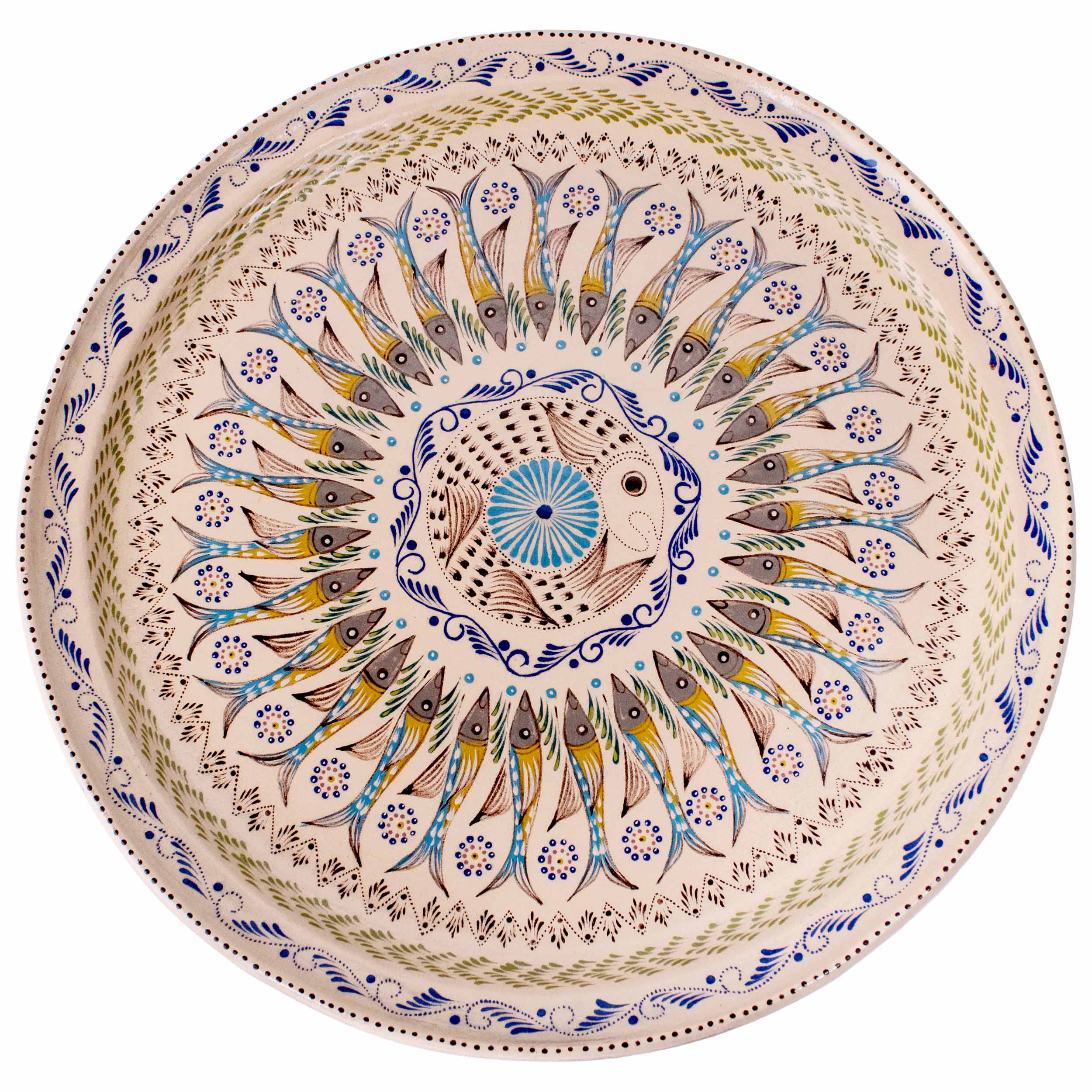 Peces de Capula Mandala Large Serving Platter