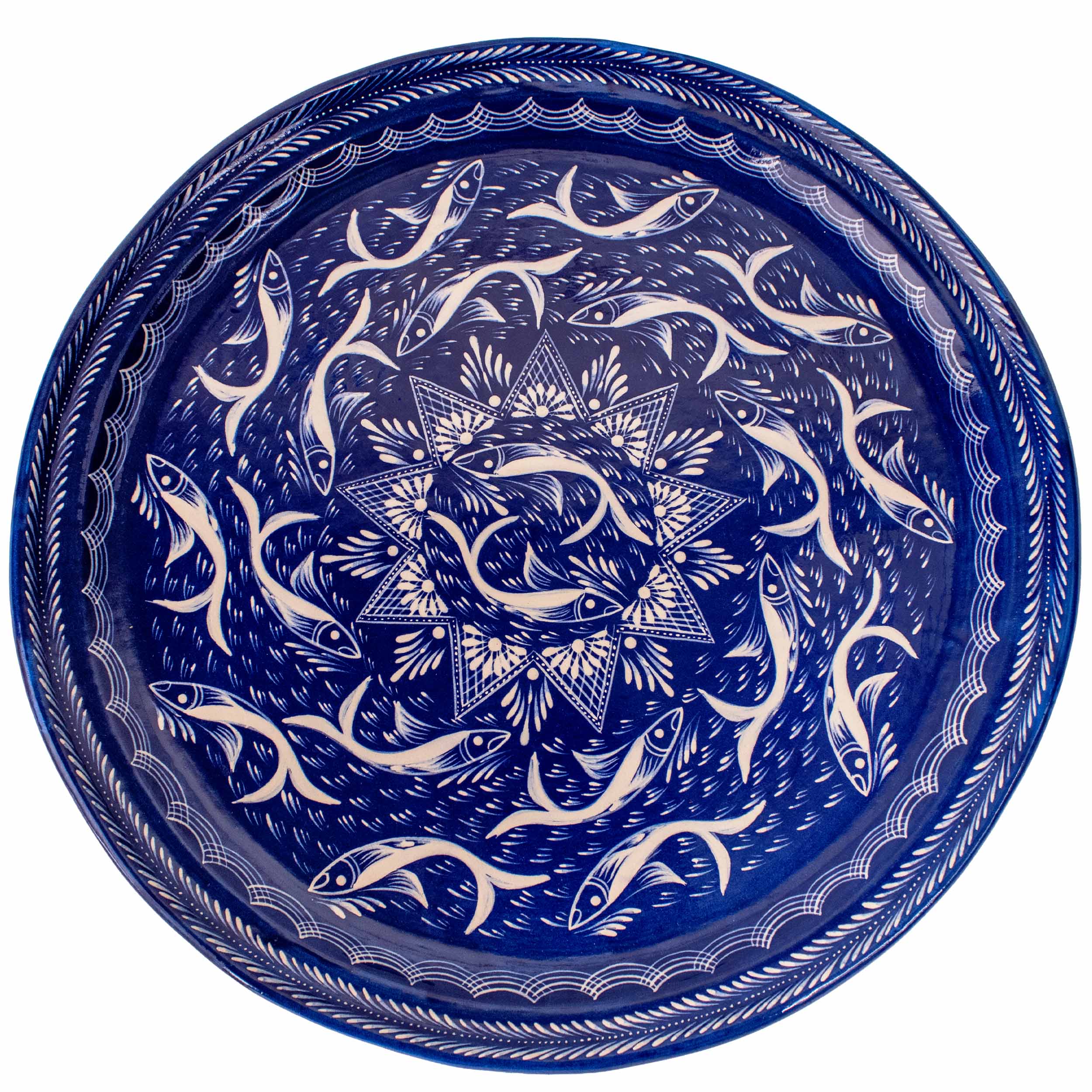 Peces de Capula Mandala Large Serving Platter