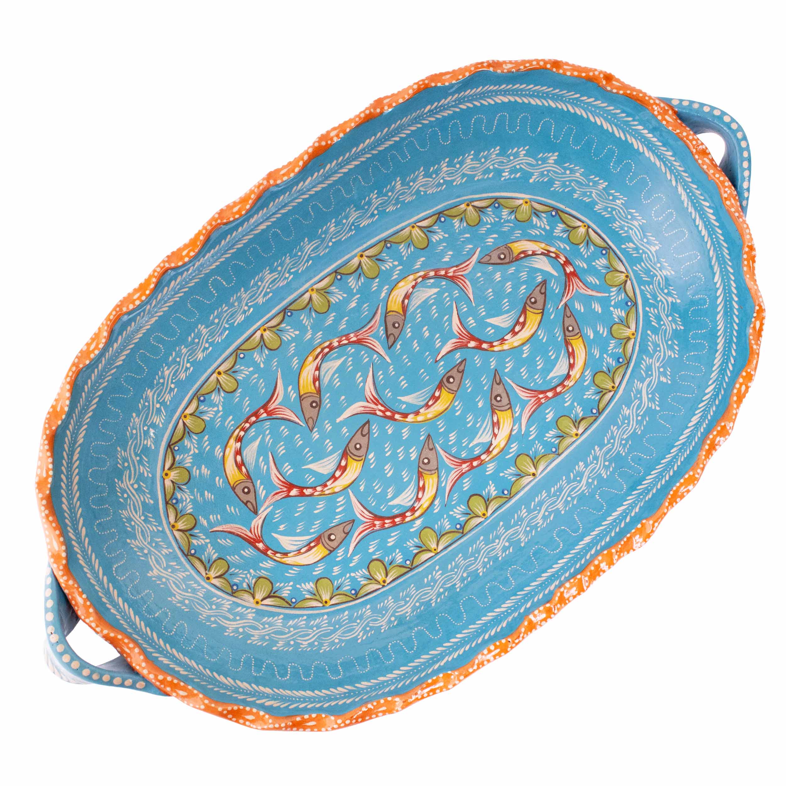 Peces de Capula Twisting Rim Rectangular Tray