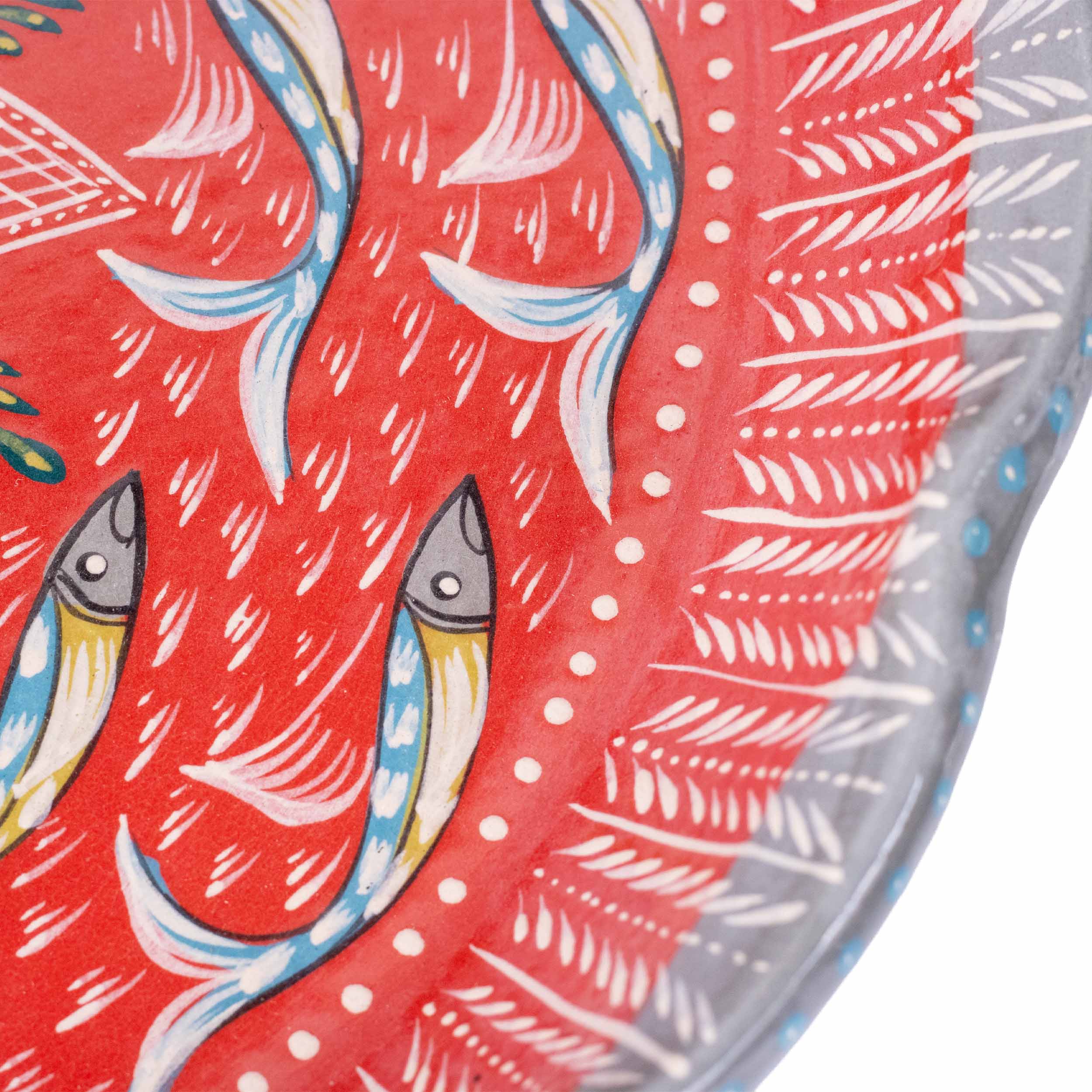 Peces de Capula 13" Scalloped Serving Platter