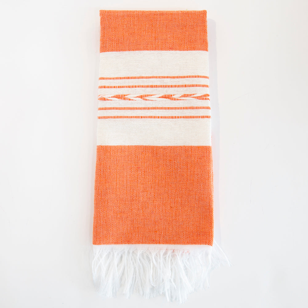 Pedal Loom Frayed Ends Tea Towel