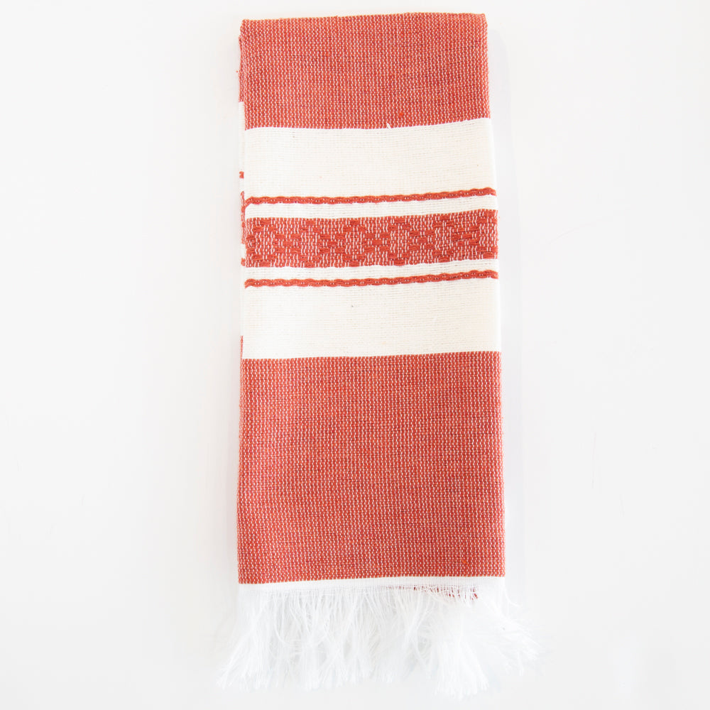 Pedal Loom Frayed Ends Tea Towel