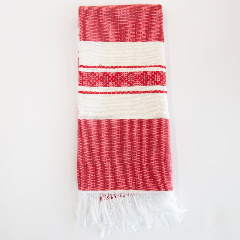 Pedal Loom Frayed Ends Tea Towel