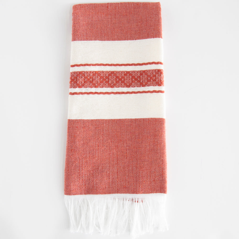 Pedal Loom Frayed Ends Tea Towel
