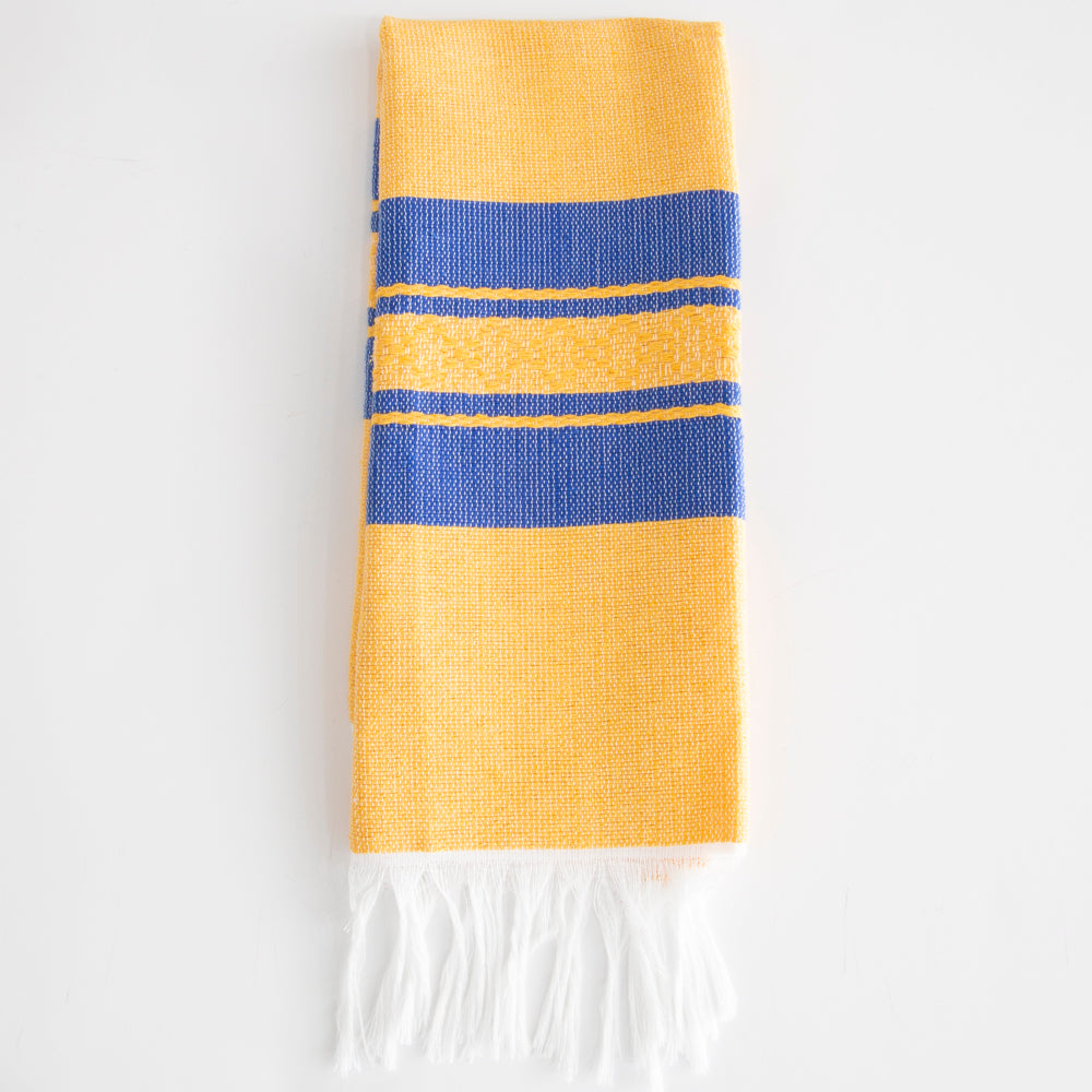 Pedal Loom Frayed Ends Tea Towel