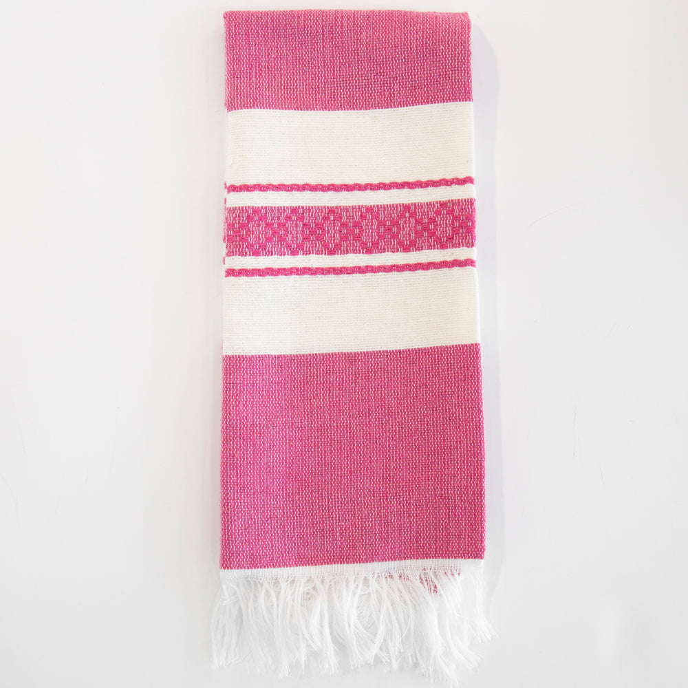 Pedal Loom Frayed Ends Tea Towel