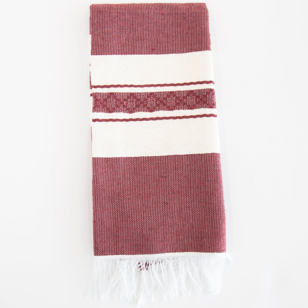 Pedal Loom Frayed Ends Tea Towel