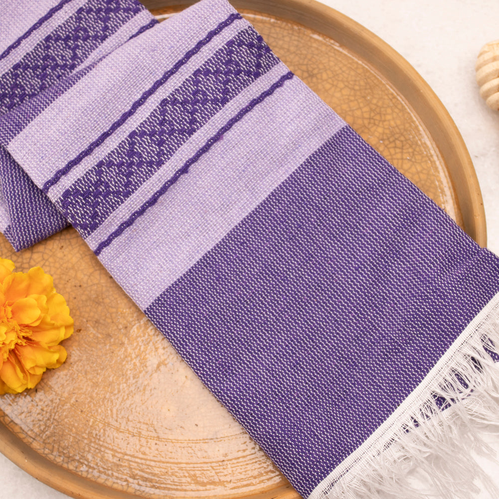 Pedal Loom Frayed Ends Tea Towel