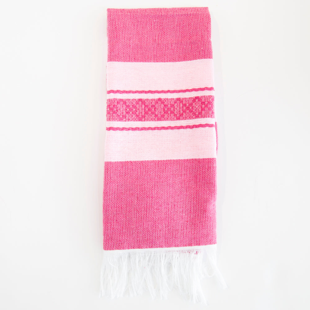 Pedal Loom Frayed Ends Tea Towel