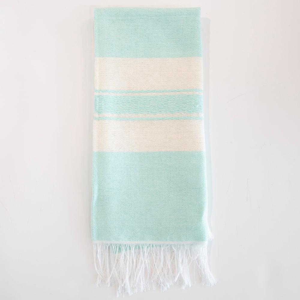 Pedal Loom Frayed Ends Tea Towel