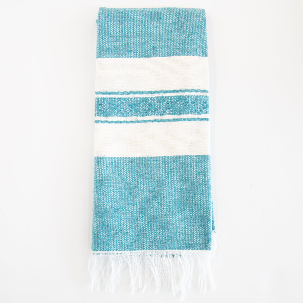 Pedal Loom Frayed Ends Tea Towel