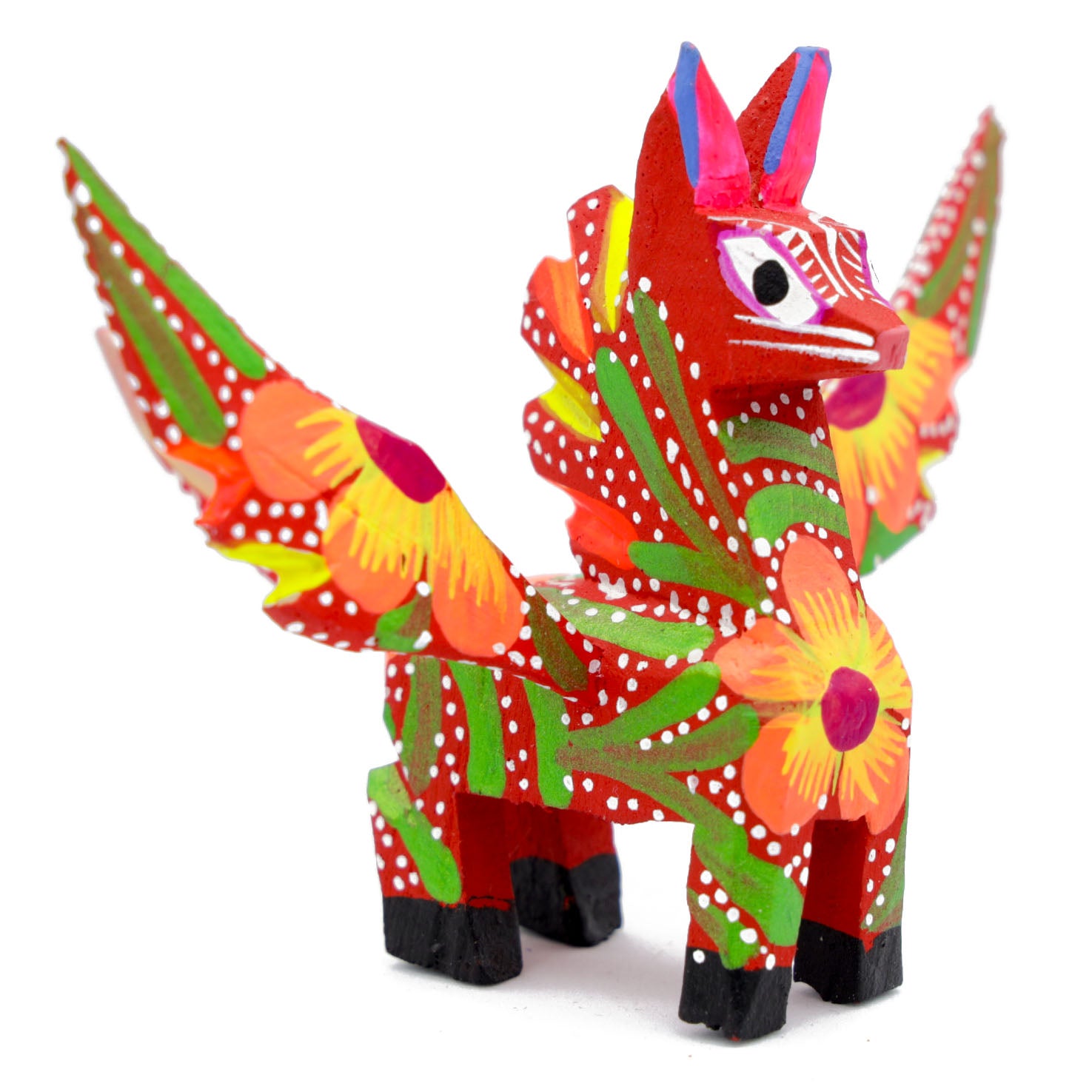 Hand Painted Pegasus Wooden Alebrije