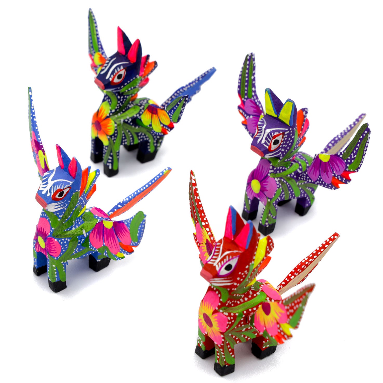 Hand Painted Pegasus Wooden Alebrije
