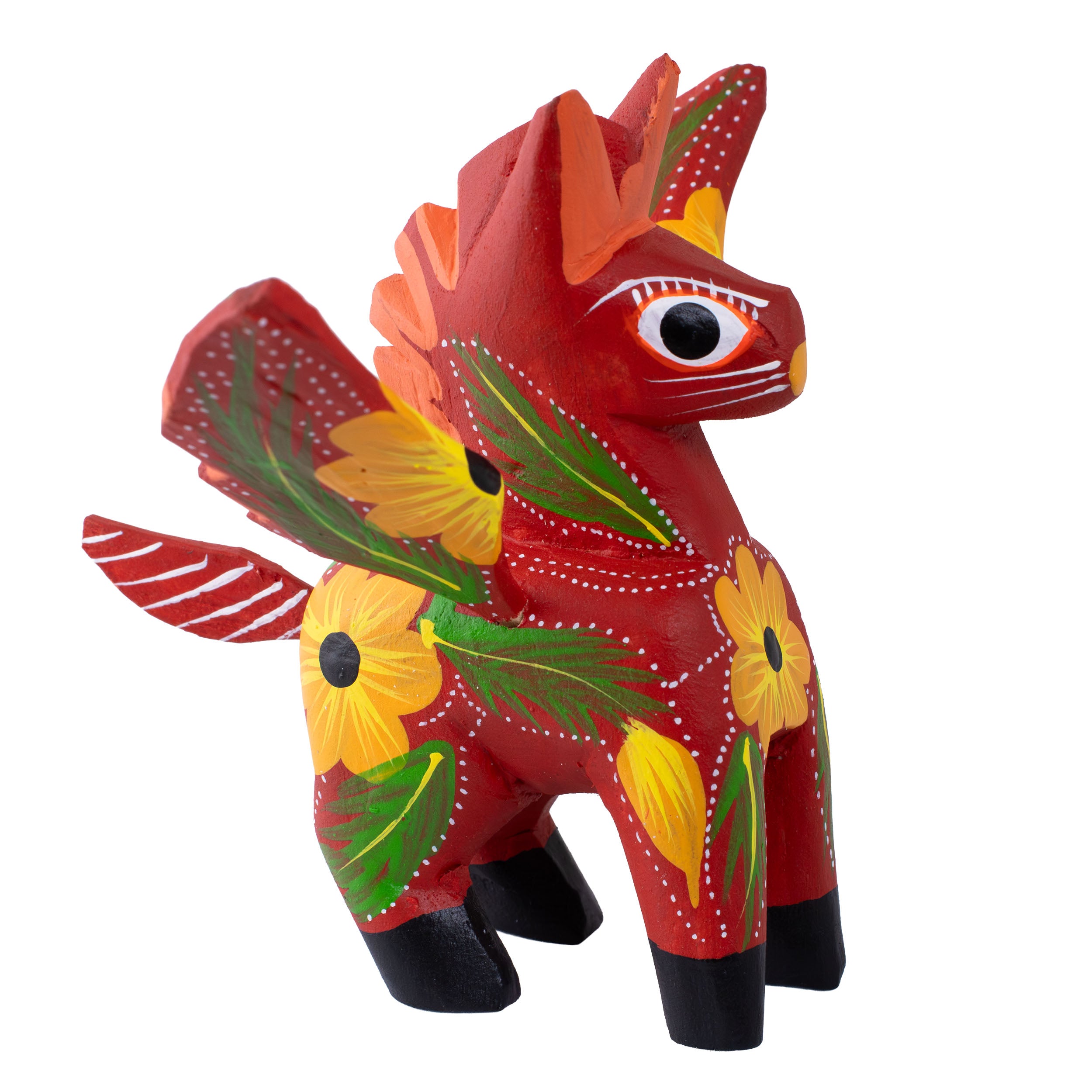 Large Hand Painted Pegasus Wooden Alebrije