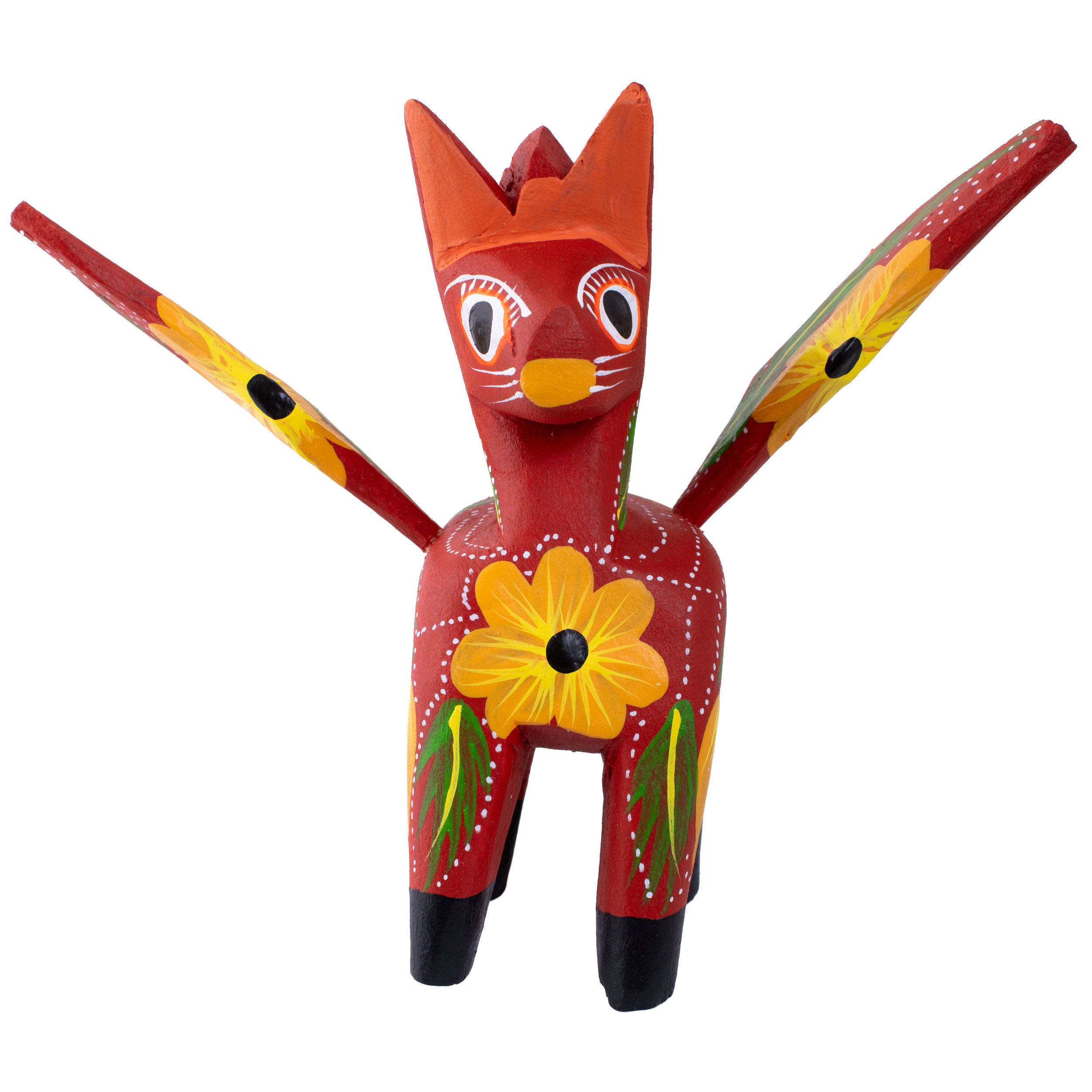 Large Hand Painted Pegasus Wooden Alebrije