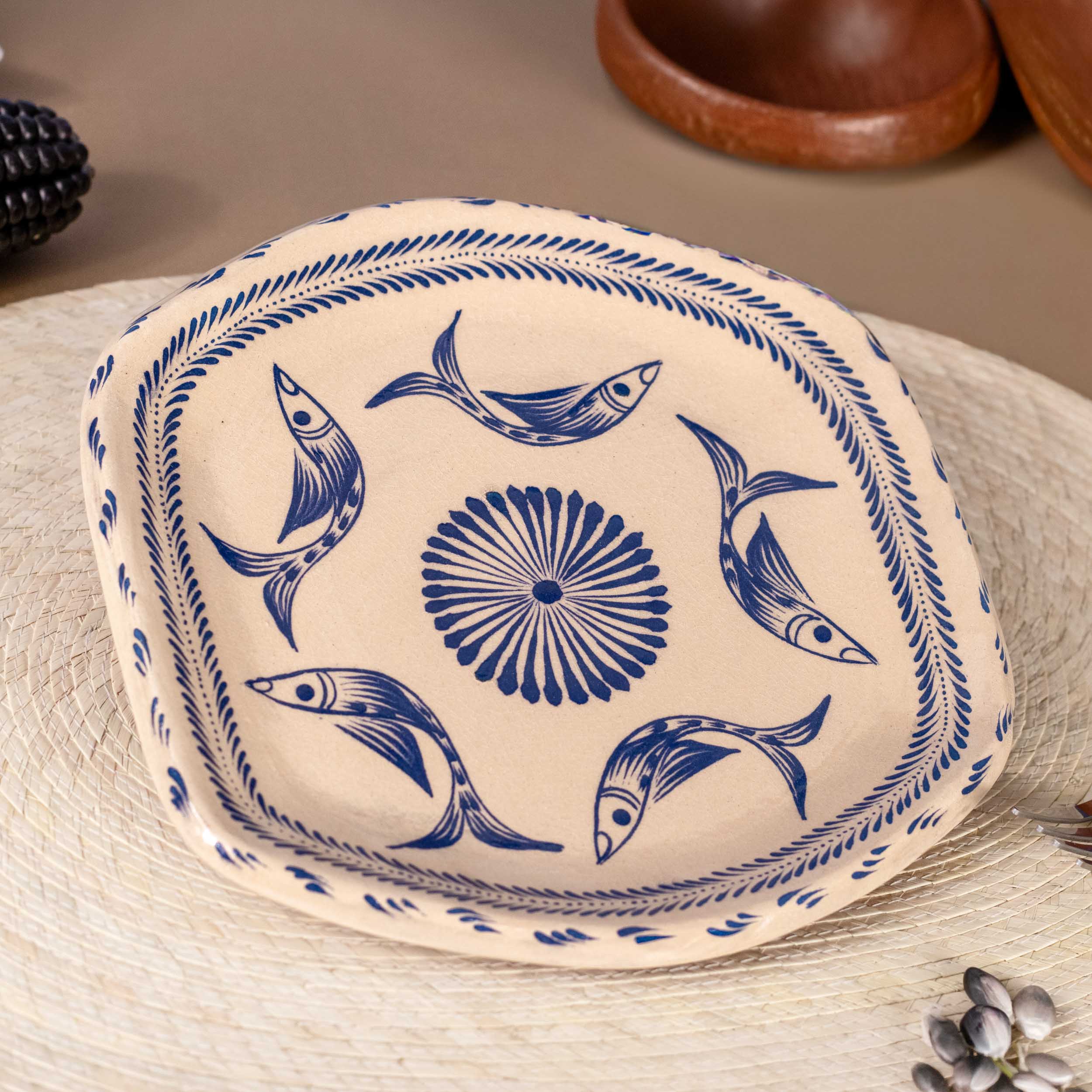 Peces de Capula Hexagonal Dinner Plate