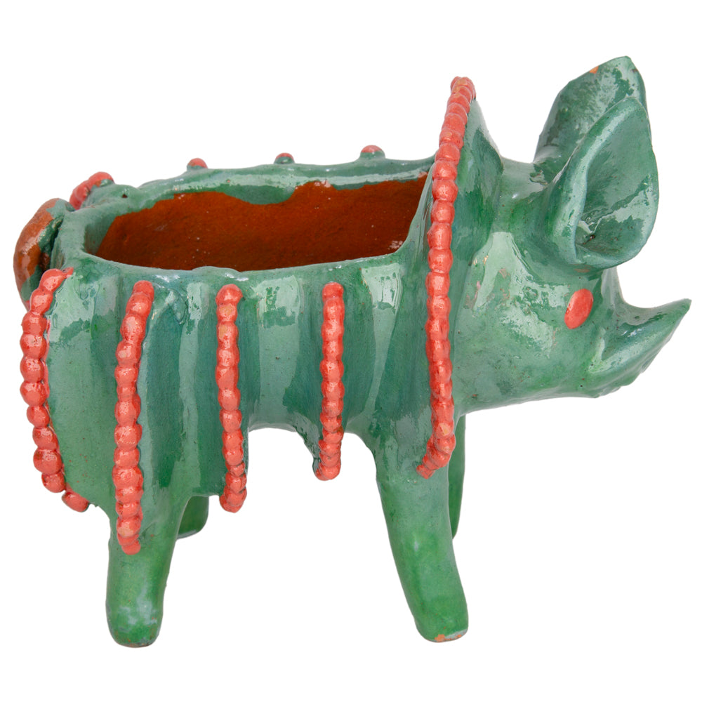 Cochinito Piñalado Decorative Bowl Sculpture