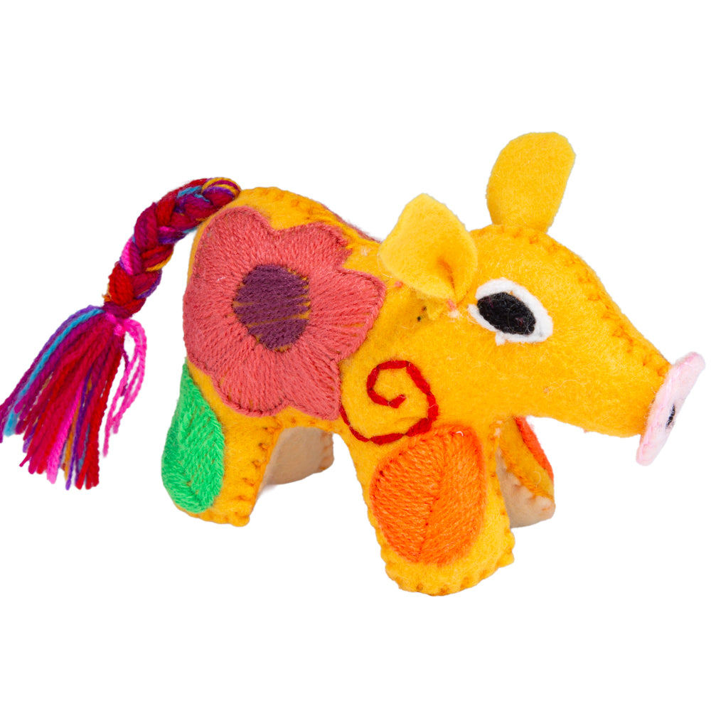 Cochinito Hand-Embroidered Stuffed Animal