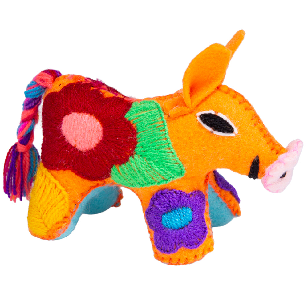 Cochinito Hand-Embroidered Stuffed Animal