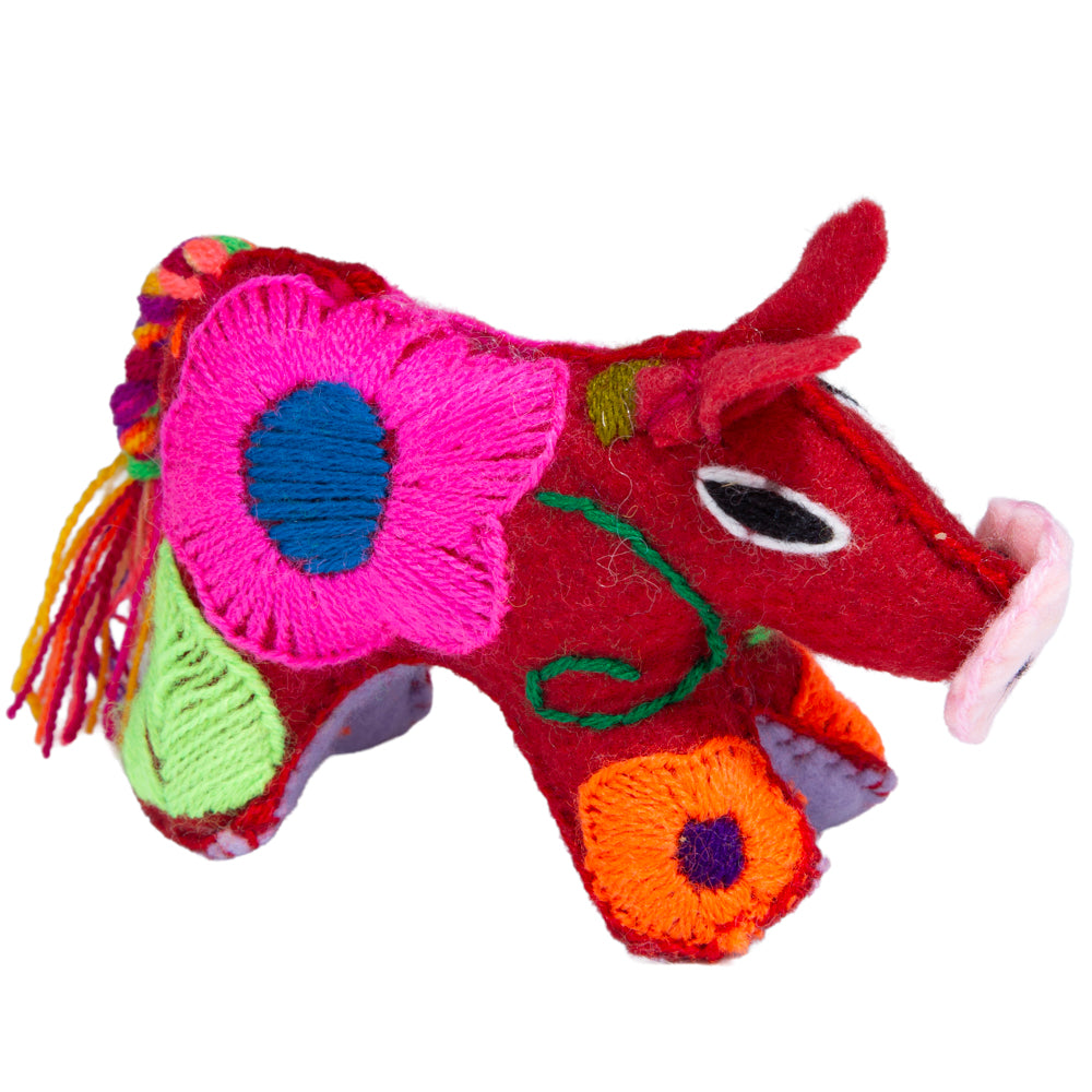 Cochinito Hand-Embroidered Stuffed Animal