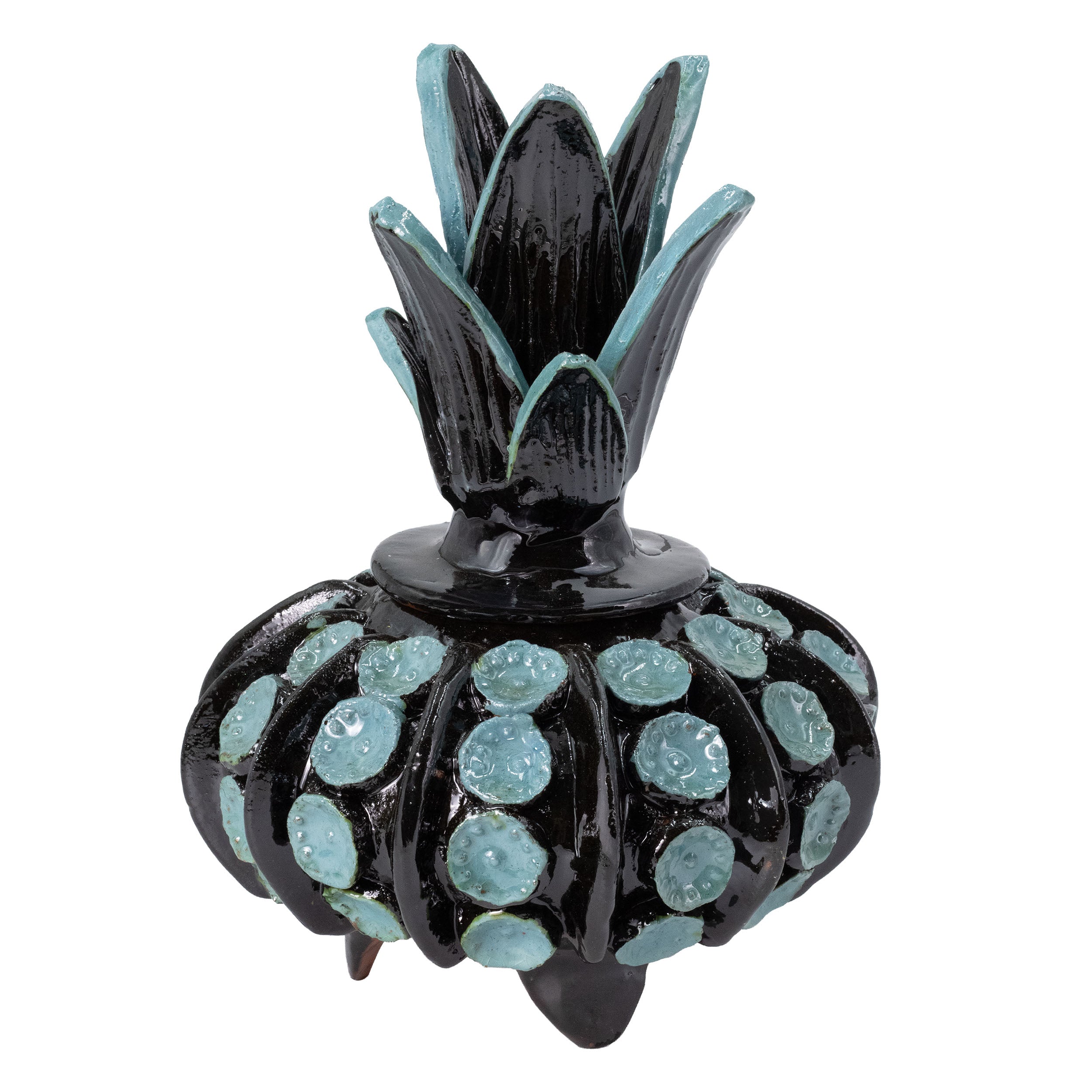 Piña Húngara Wide 10" Decorative Pineapple Sculpture