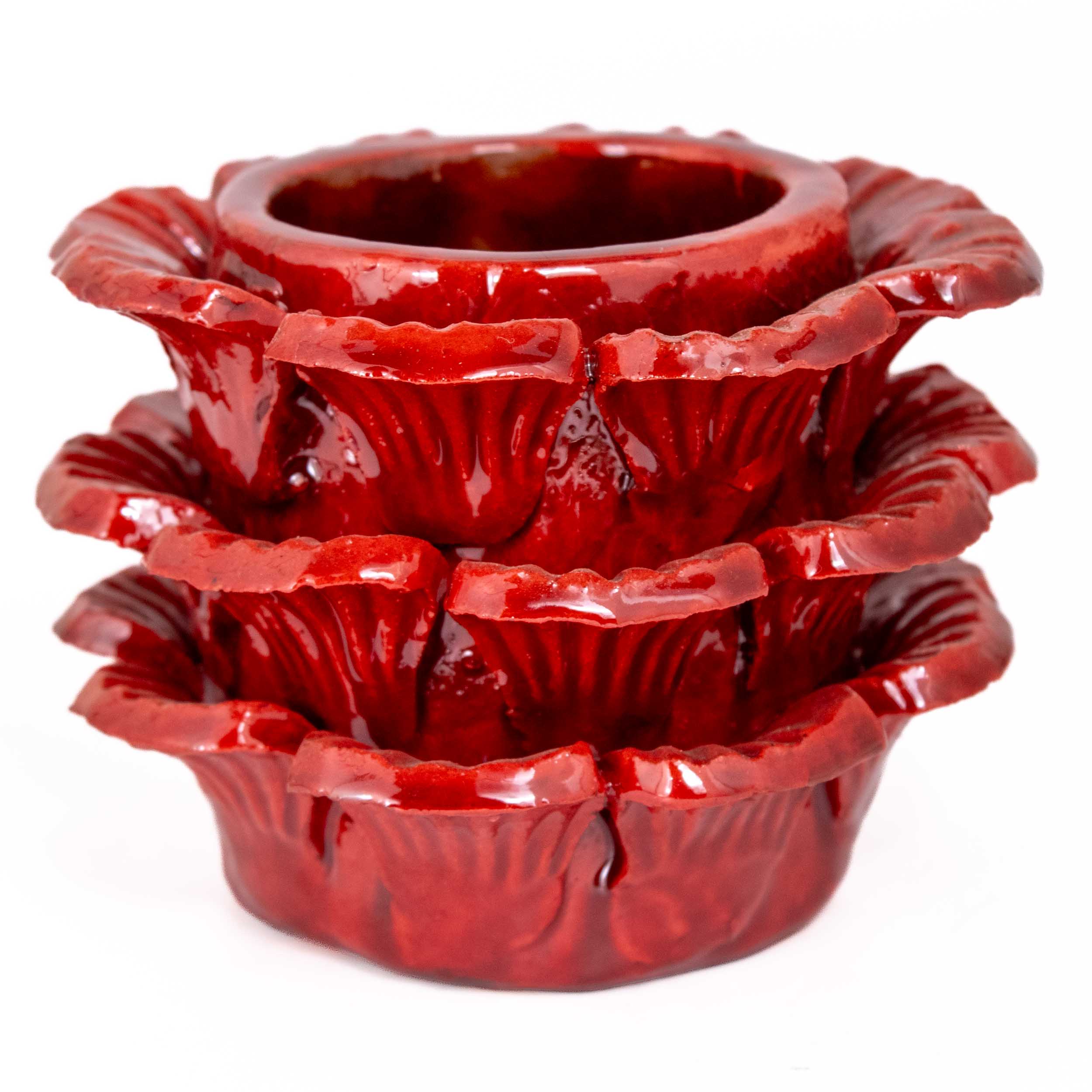 Barro Vidriado Piñado Decorative Clay Cup
