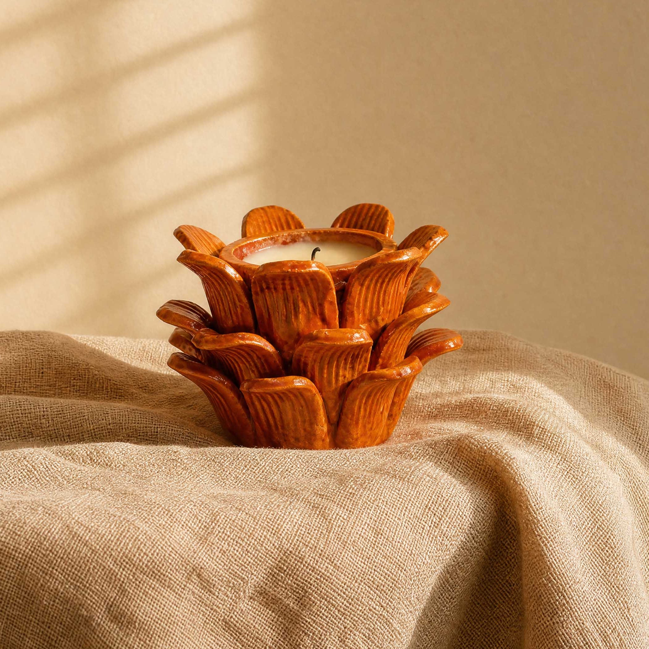 Barro Vidriado Piñado Decorative Clay Cup