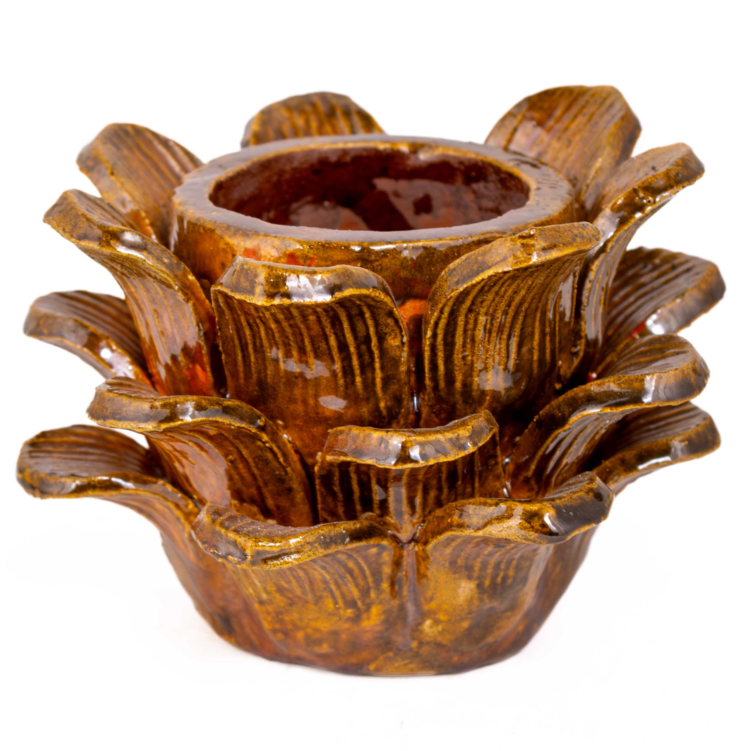 Barro Vidriado Piñado Decorative Clay Cup