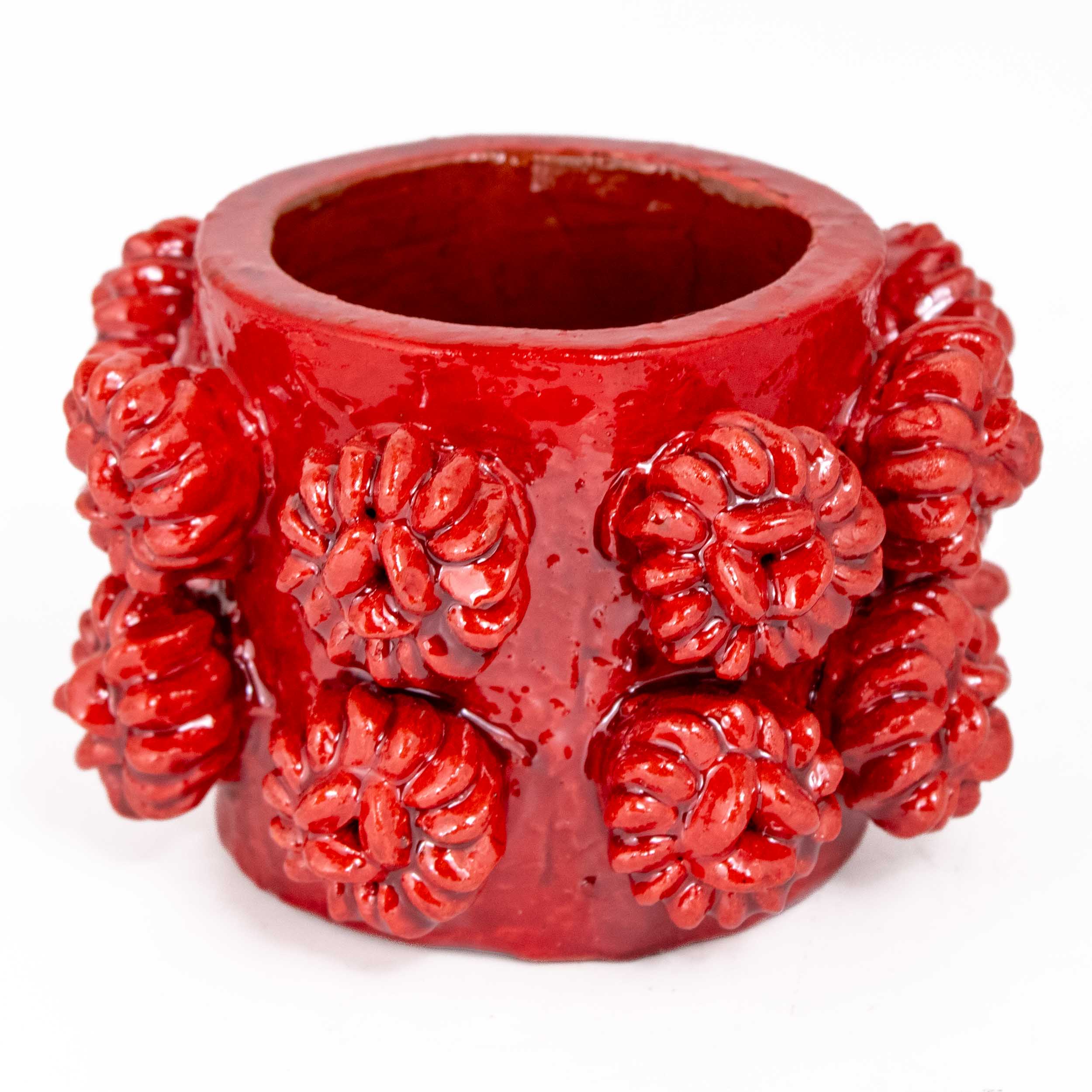 Barro Vidriado Flor Cup