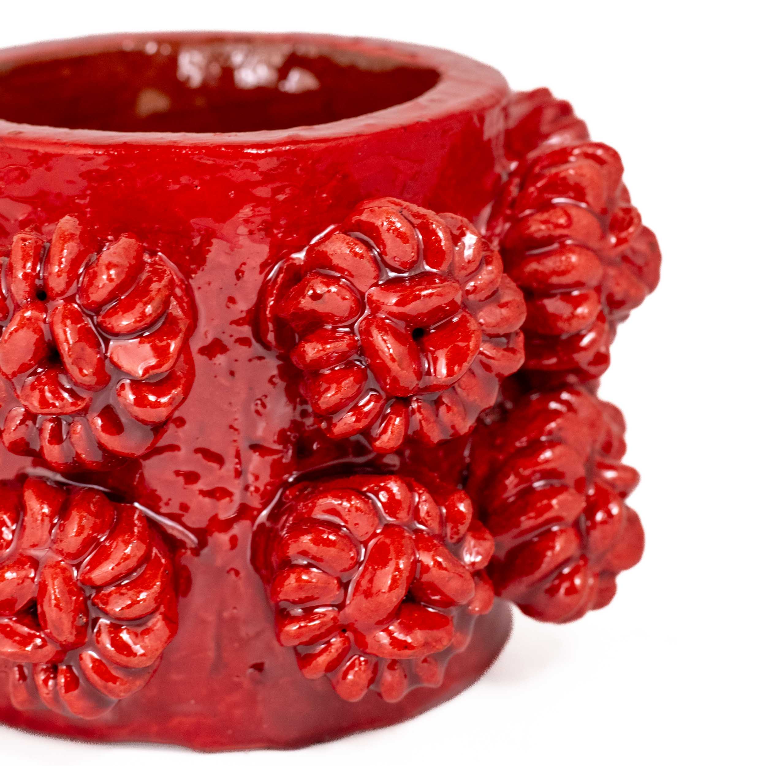 Barro Vidriado Flor Cup